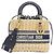 Borsa a mano media Lady Christian Dior DIOR OBLIQUE Beige