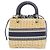 Borsa a mano media Lady Christian Dior DIOR OBLIQUE Beige - vista 2