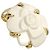 Pendente Chanel Camélia in oro giallo 18K - vista 2