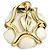 Pendente Chanel Camélia in oro giallo 18K - vista 4
