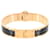 Hermès Bracelet Jonc Hermes Charniere PM Noir Or Doré  - view 3