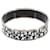 Hermès Brazalete Rígido Hermes Email GM Negro Plata Blanco  - vista 3