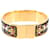 Hermès Bracelet Jonc Hermes HERMES Loquet Email GM Noir Doré  - vue 1