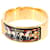 Hermès Bracelet Jonc Hermes HERMES Loquet Email GM Noir Doré  - vue 4