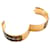 Hermès Bracelet Jonc Hermes HERMES Loquet Email GM Noir Doré  - vue 5