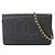 Portafoglio a catena Chanel in pelle caviar nera Nero