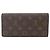 Louis Vuitton Monogram Portefeuille Emilie Wallet Castaño - vista 2
