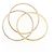 Anello Cartier Trinity in oro rosa bianco e giallo 18K - vista 3