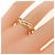 Anello Cartier Trinity in oro rosa bianco e giallo 18K - vista 4