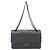 Borsa a tracolla Chanel 37586 in pelle di vitello nera Nero