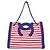 Borsa Chanel 47944 in tela blu rosso bianco - vista 2