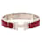 Hermès Hermes Clic H PM Bangle in Red and Silver Silvery  - view 1