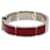 Hermès Hermes Clic H PM Bangle in Red and Silver Silvery  - view 3