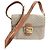 Céline Celine Triomphe Borsa a Tracolla in Tela Monogram e Pelle Marrone Beige