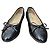 Chanel Ballerinas aus schwarzem Lackleder mit CC-Logo