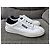 Sneakers Chanel in pelle bianca Bianco - vista 4