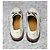 Scarpe Derby stringate in pelle verniciata bianca Christian Dior Bianco - vista 7