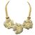 Autre Marque Collana Monet "Garland" Beige D'oro Verde