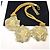Autre Marque Collana Monet "Garland" Beige D'oro Verde - vista 5