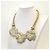 Autre Marque Collana Monet "Garland" Beige D'oro Verde - vista 7