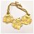 Autre Marque Collana Monet "Garland" Beige D'oro Verde - vista 8