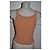 Regata Blumarine em algodão cor caramelo com renda - vista 3