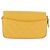 Chanel Timeless - Classic Double Flap Quilted Patent Small Giallo - vista 2