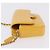 Chanel Timeless - Classic Double Flap Quilted Patent Small Giallo - vista 4