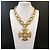 Autre Marque Collana Croce Monet Paladin - Book Piece D'oro - vista 3