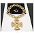 Autre Marque Collana Croce Monet Paladin - Book Piece D'oro - vista 5