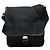 Borsa a tracolla Prada con placca logo triangolare Nero
