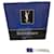 Yves Saint Laurent Drap de serviette YSL en coton bleu  - vue 1