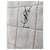 Yves Saint Laurent Drap de serviette YSL en coton bleu  - vue 4