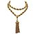 Autre Marque Collana Damita Tassel Monet placcata in oro 18kt-Book Piece D'oro