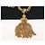 Autre Marque Collana Damita Tassel Monet placcata in oro 18kt-Book Piece D'oro - vista 10