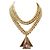 Autre Marque Collana a catena chunky tono oro con pendente in cristallo Joan Collins Collection D'oro