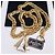 Autre Marque Collana a catena chunky tono oro con pendente in cristallo Joan Collins Collection D'oro - vista 6