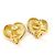 Orecchini a clip Givenchy in cristallo e placcati oro 18kt a forma di cuore D'oro - vista 8