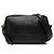 Borsa a tracolla in pelle nera con placca logo Triangle Prada Nero