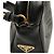 Borsa a tracolla in pelle nera con placca logo Triangle Prada Nero - vista 6