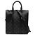 Louis Vuitton Monogram Eclipse Sac Plat Cross Handbag Nero