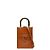 Borsa a mano Mini Sunshine Shopper Fendi in pelle marrone