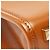 Borsa a mano Mini Sunshine Shopper Fendi in pelle marrone - vista 7