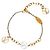 Bracciale a catena Louis Vuitton Logomania Argento D'oro - vista 3
