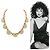 Autre Marque Collana Joan Collins tono oro e cristalli D'oro