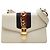 Borsa a mano Gucci Sherry Line Sylvie Bianco Crudo