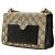 Padlock Borsa a tracolla Gucci GG Supreme con catena e lucchetto Nero D'oro - vista 2