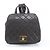 Zaino e borsa a tracolla Chanel in pelle d'agnello matelassé con catena Nero