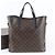 Borsa Tote Louis Vuitton Monogram Macassar Davis Marrone Nero
