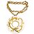 Autre Marque Collana "Dragon" Trifari placcata oro 18kt Bianco D'oro